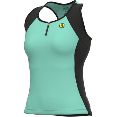 Jersey ALE CYCLING SOLID COLOR Mulher Manga Curta Verde 2023 0